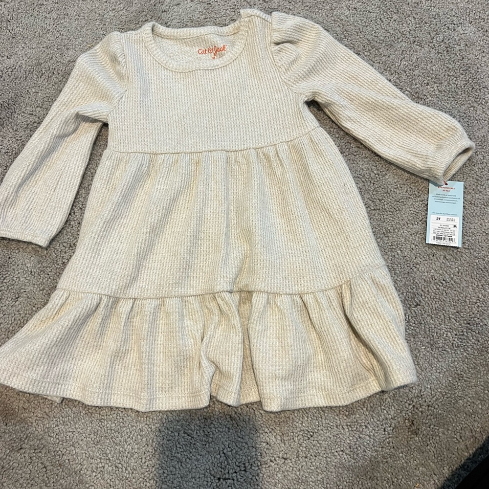 NWT Cat & Jack Toddler Sweater Drezs